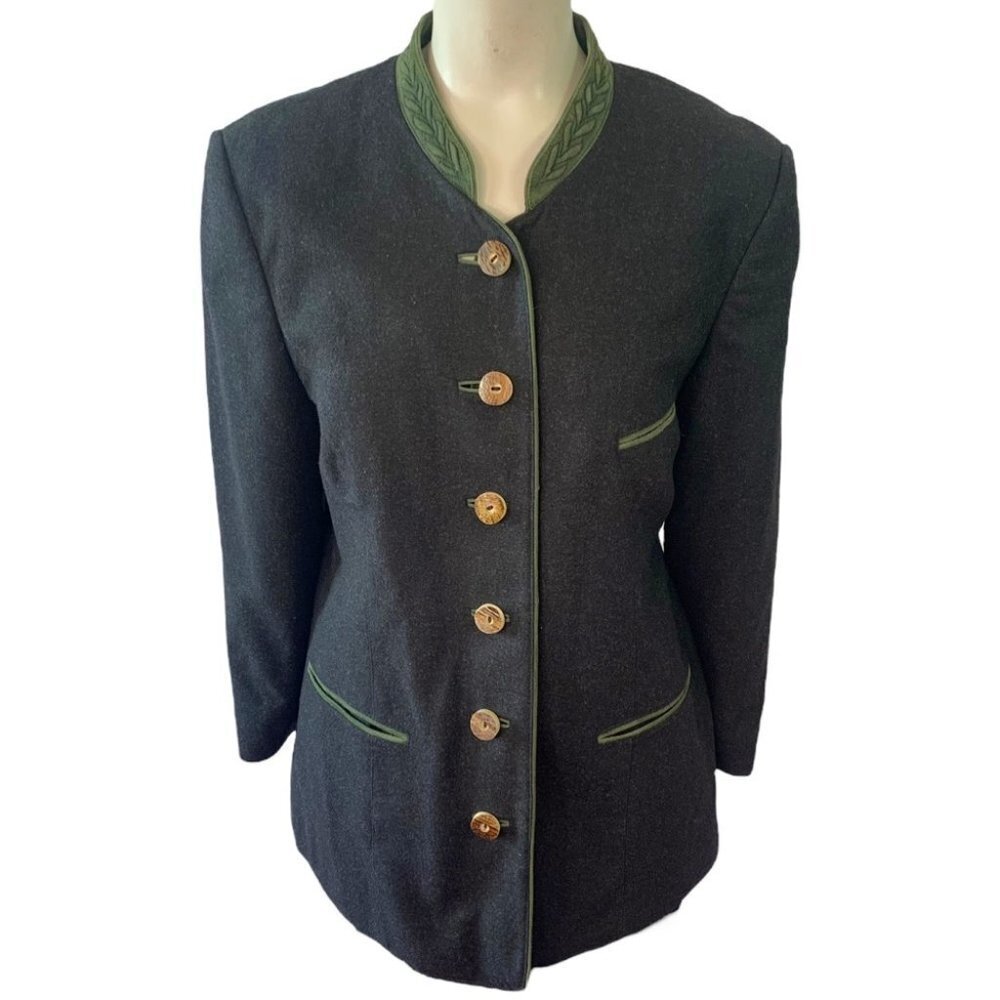 MEINDL CASHMERE JACKET PURE WOOL JACKET GERMAN  COTTAGE SUEDE JACKET MEDIUM